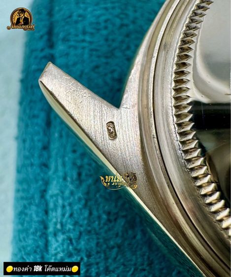 Rolex Day Date Ivory Roman Dial 18k Diamond Bezel รูปที่ 16