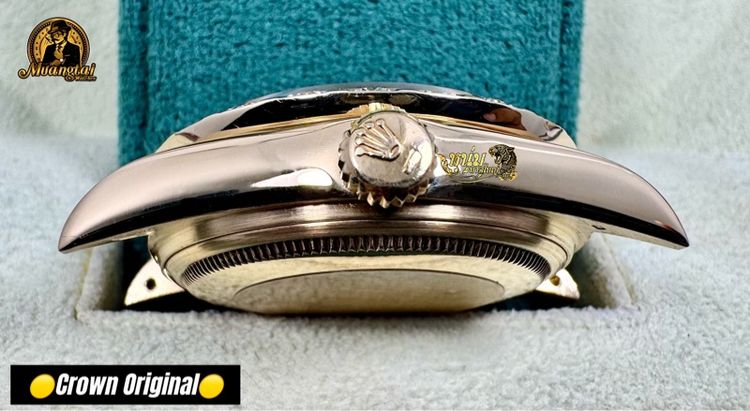 Rolex Day Date Ivory Roman Dial 18k Diamond Bezel รูปที่ 12