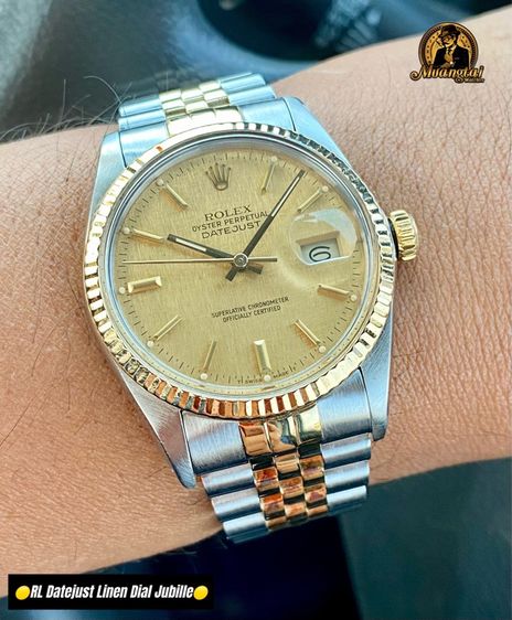 Rolex Datjust Linen Dial Auto 2 จังหวะ รูปที่ 2