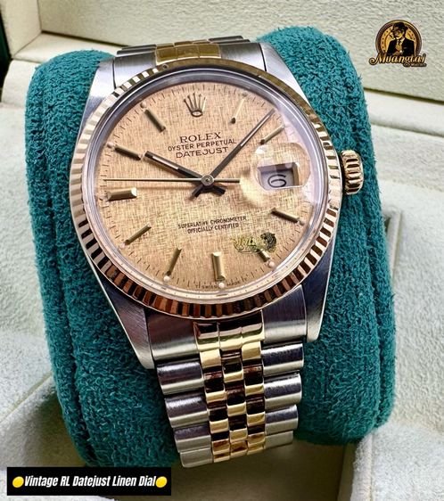 Rolex Datjust Linen Dial Auto 2 จังหวะ รูปที่ 6