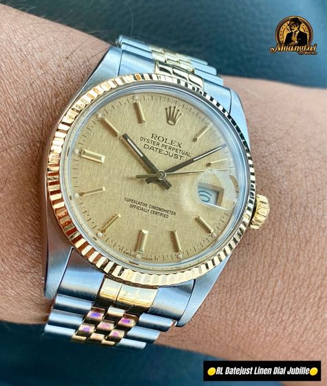 Rolex Datjust Linen Dial Auto 2 จังหวะ