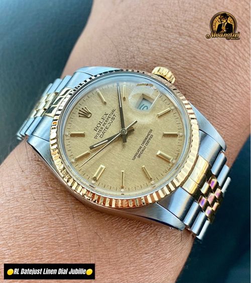 Rolex Datjust Linen Dial Auto 2 จังหวะ รูปที่ 3