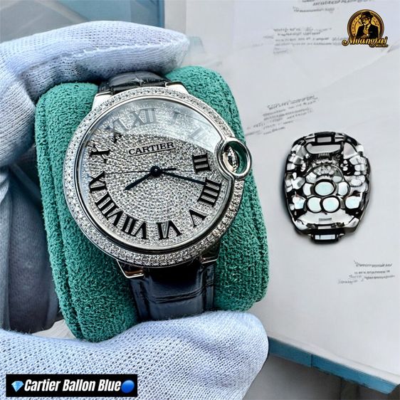 Cartier Ballon Bleu Diamond Automatic Lady 36 มิล.