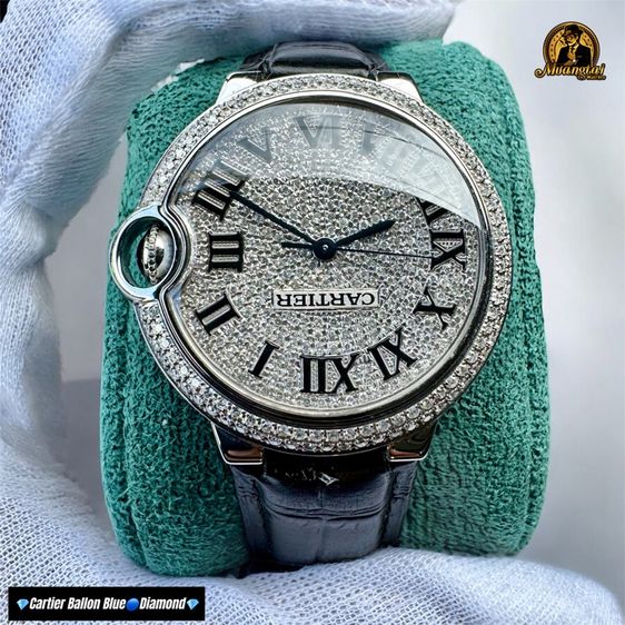 Cartier Ballon Bleu Diamond Automatic Lady 36 มิล. รูปที่ 4