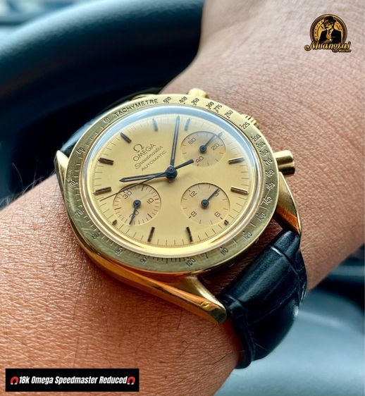 Omega Speedmaster Reduced Automatic Chronograph 18k Yellowgold รูปที่ 13
