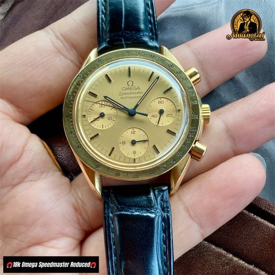 Omega Speedmaster Reduced Automatic Chronograph 18k Yellowgold รูปที่ 11