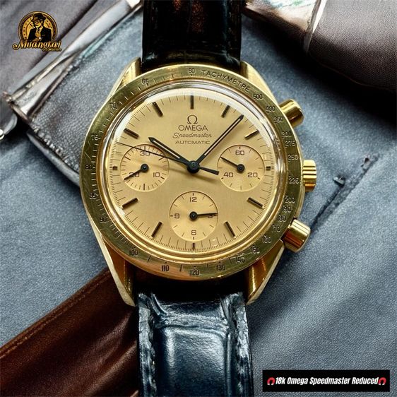 Omega Speedmaster Reduced Automatic Chronograph 18k Yellowgold
