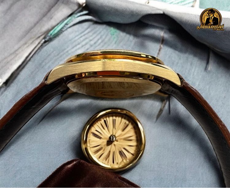 Omega Speedmaster Reduced Automatic Chronograph 18k Yellowgold รูปที่ 10