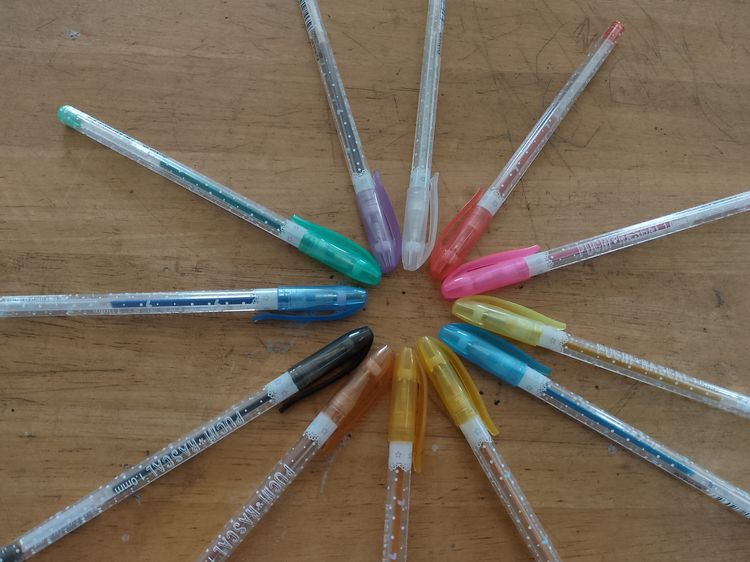 ปากกากลิตเตอร์วิบวับ12สี รูปที่ 6