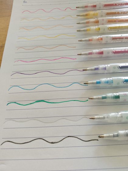 ปากกากลิตเตอร์วิบวับ12สี รูปที่ 8