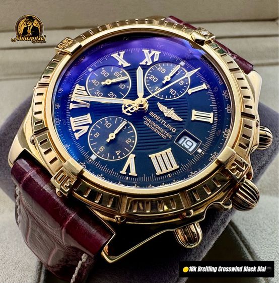 Breitling Crosswind 18k Solidgold Black Dial Automatic รูปที่ 18
