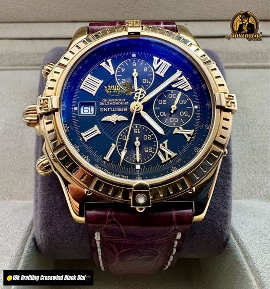 Breitling Crosswind 18k Solidgold Black Dial Automatic รูปที่ 10