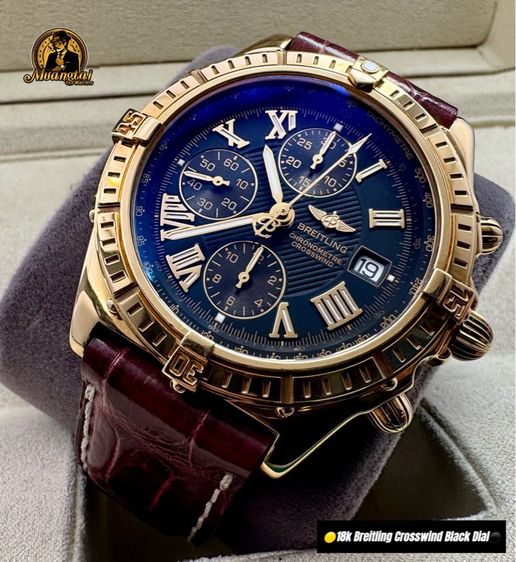 Breitling Crosswind 18k Solidgold Black Dial Automatic รูปที่ 2
