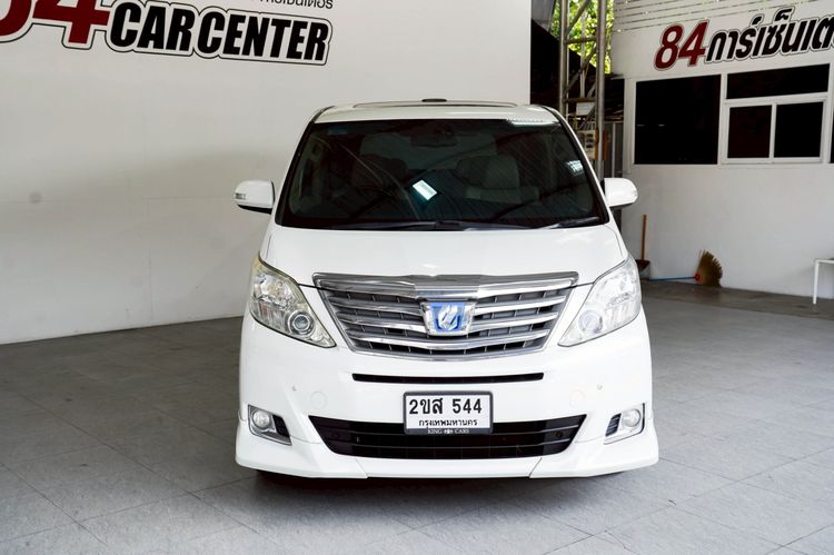 Toyota Alphard 2012 2.4 Hybrid E-Four 4WD Utility-car ไฮบริด ไม่ติดแก๊ส เกียร์อัตโนมัติ ขาว รูปที่ 2