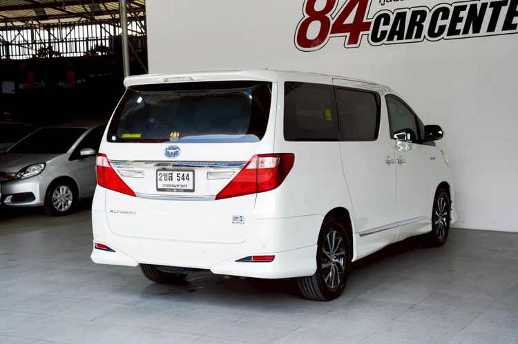 Toyota Alphard 2012 2.4 Hybrid E-Four 4WD Utility-car ไฮบริด ไม่ติดแก๊ส เกียร์อัตโนมัติ ขาว รูปที่ 4