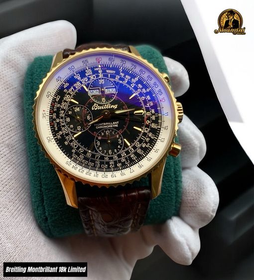 Breitling Montbrillant Datora Limited Edition 100 เรือนทั่วโลก ทองคำ 18k รูปที่ 4