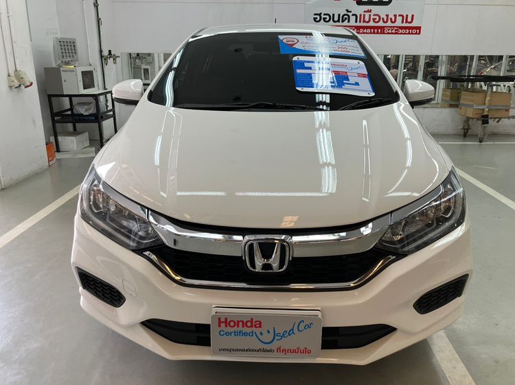 Honda City 2019 1.5 V Sedan เบนซิน ไม่ติดแก๊ส เกียร์อัตโนมัติ ขาว รูปที่ 2