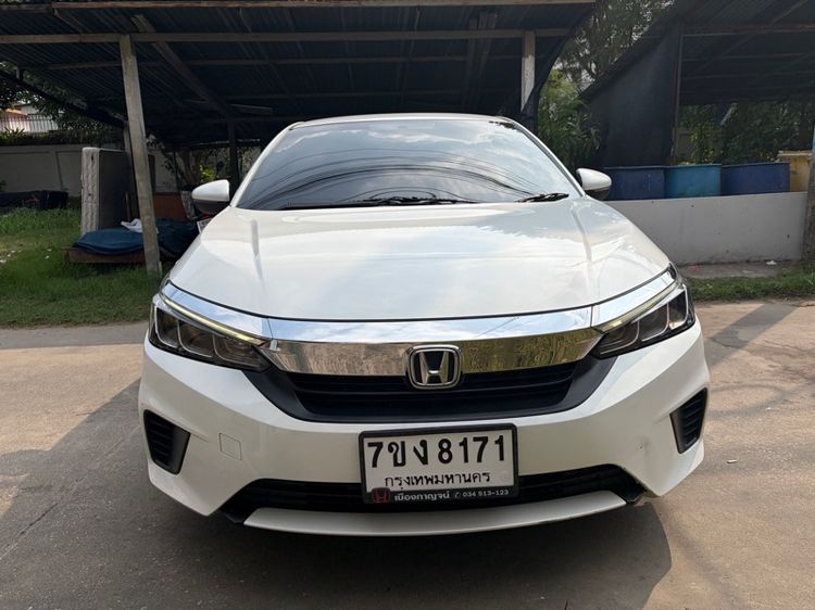 Honda City 2022 1.0 SV Sedan เบนซิน ไม่ติดแก๊ส เกียร์อัตโนมัติ ขาว รูปที่ 3