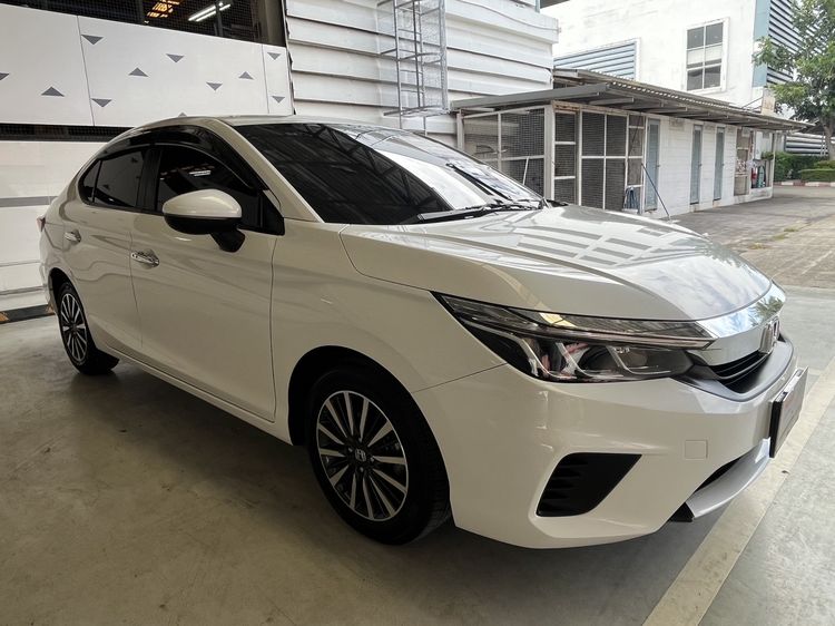 Honda City 2021 1.0 SV Sedan เบนซิน ไม่ติดแก๊ส เกียร์อัตโนมัติ ขาว รูปที่ 3