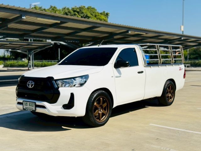 Toyota Hilux Revo 2021 2.4 J Plus Pickup ดีเซล ไม่ติดแก๊ส เกียร์ธรรมดา ขาว รูปที่ 2