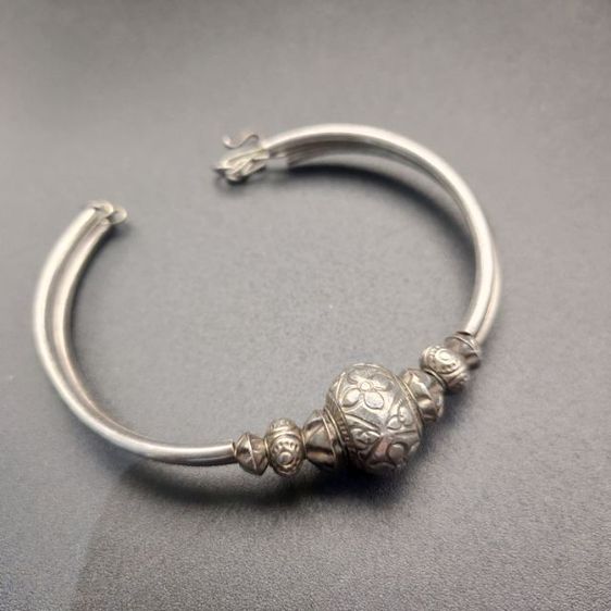 สร้อยข้อมือ เงิน งานเก่าทางเหนือ ชุดสามชิ้นสวยสภาพสมบูรณ์  รูปที่ 4