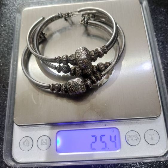 สร้อยข้อมือ เงิน งานเก่าทางเหนือ ชุดสามชิ้นสวยสภาพสมบูรณ์ 