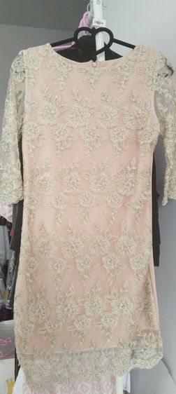 เดรส ดิ้นทอง เสื้อครอป เดรสขาว