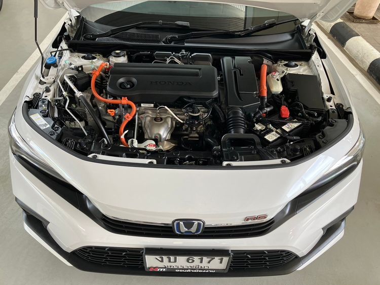 Honda Civic 2022 2.0 eHEV RS Sedan ไฮบริด ไม่ติดแก๊ส เกียร์อัตโนมัติ ขาว รูปที่ 4