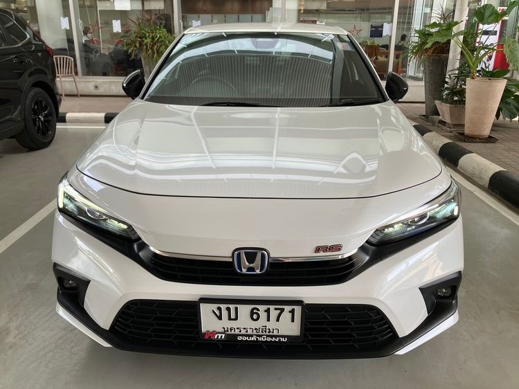 Honda Civic 2022 2.0 eHEV RS Sedan ไฮบริด ไม่ติดแก๊ส เกียร์อัตโนมัติ ขาว รูปที่ 2