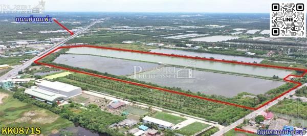ขายที่ 188 ไร่ เดินทางสะดวก ติด ถ.บ้านแพ้ว ใกล้ฝั่งพระราม 2 ใช้งานง่าย ติดถนนทั้งหน้าและหลัง - KK0871S รูปที่ 2
