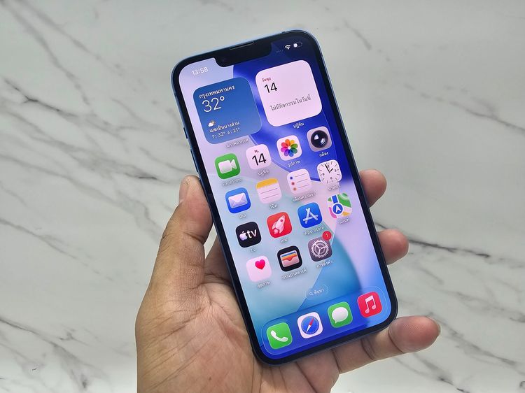 ขาย iPhone 13 128 GB สี Blue เครื่องศูนย์ มือสอง