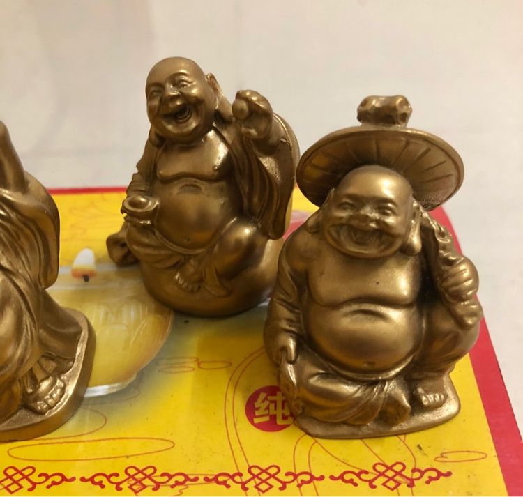 พระสังกัจจายน์ 6 ปาง 6 คำอวยพร สูง 5 ซม. เป็นงานหล่อเรซิ่น ซื้อมาจากฮ่องกงประมาณ10ปี รูปที่ 6