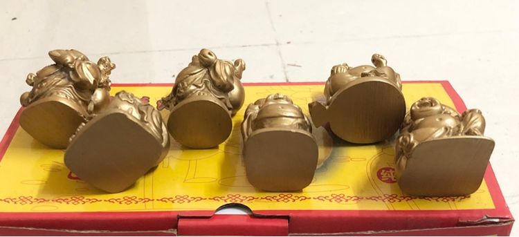 พระสังกัจจายน์ 6 ปาง 6 คำอวยพร สูง 5 ซม. เป็นงานหล่อเรซิ่น ซื้อมาจากฮ่องกงประมาณ10ปี รูปที่ 3