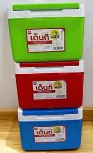 กระติกน้ำแข็งเด็นกิ Denki extra cooler ทรงสี่เหลี่ยม รุ่น 798-2