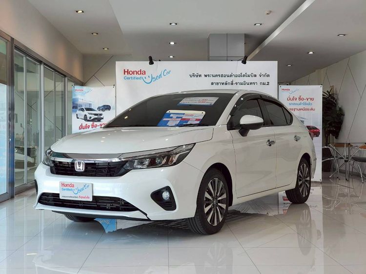 Honda City 2023 1.5 Sv i-VTEC Sedan เบนซิน ไม่ติดแก๊ส เกียร์อัตโนมัติ ขาว