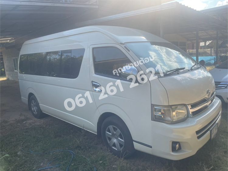 Toyota Commuter 2012 2.5 Van ดีเซล ไม่ติดแก๊ส เกียร์ธรรมดา ขาว รูปที่ 4