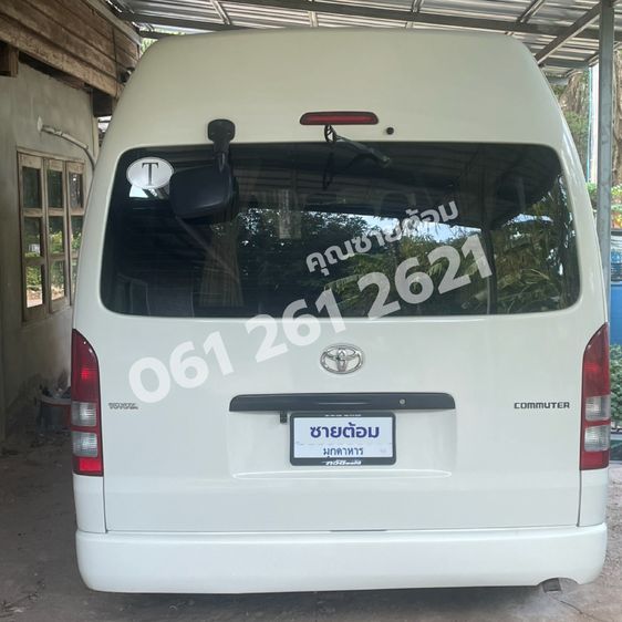 Toyota Commuter 2012 2.5 Van ดีเซล ไม่ติดแก๊ส เกียร์ธรรมดา ขาว รูปที่ 2