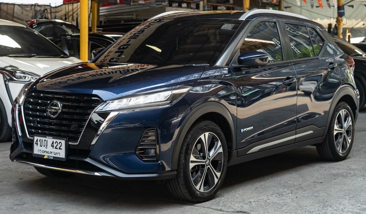 Nissan Kicks 2023 1.2 VL Sedan ไฮบริด ไม่ติดแก๊ส เกียร์อัตโนมัติ น้ำเงิน รูปที่ 2