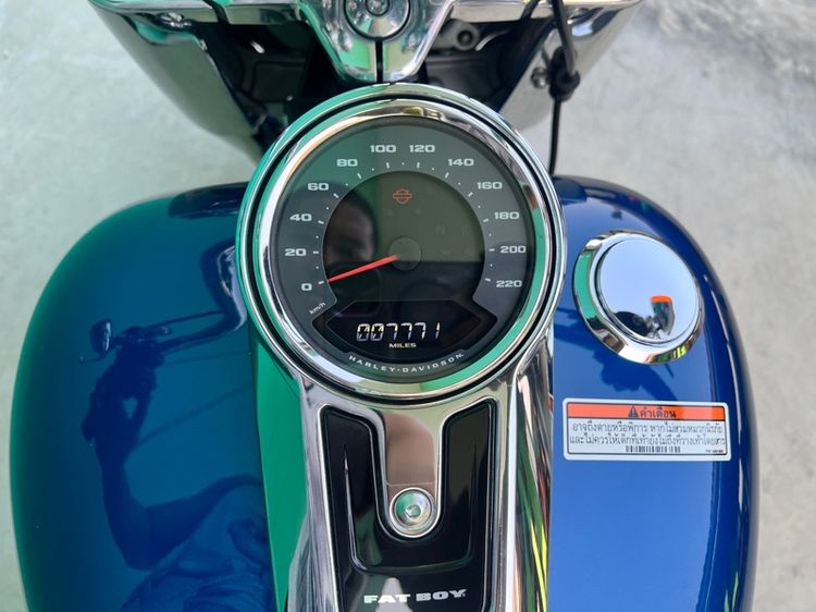 Harley-Davidson Fatboy สีน้ำเงิน ปี2022 วิ่ง 7,000โล รถมือเดียว  รูปที่ 13