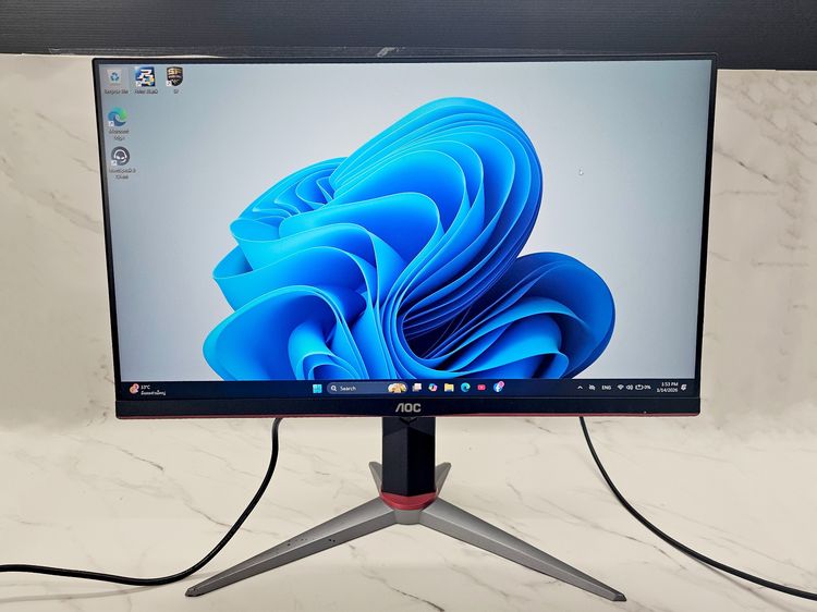 จอภาพ ขาย จอคอม AOC 24G2 23.8 INCH IPS FHD 144Hz มือสอง