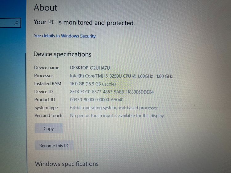 Dell Inspiron 15 I5 Gen 8 Ram 16 SSD 240 พร้อมการ์ดจอ แบตอึด ราคาถูกใจ รูปที่ 2