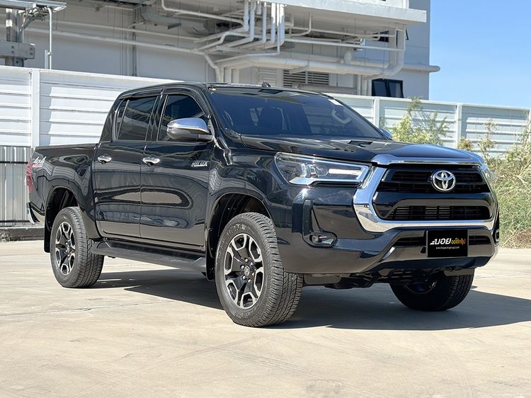 Toyota Hilux Revo 2021 Double Cab 2.4 Mid 4WD Pickup ดีเซล ไม่ติดแก๊ส เกียร์ธรรมดา ดำ รูปที่ 3