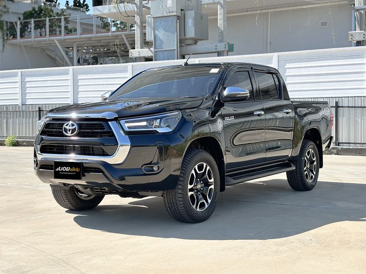 Toyota Hilux Revo 2021 Double Cab 2.4 Mid 4WD Pickup ดีเซล ไม่ติดแก๊ส เกียร์ธรรมดา ดำ
