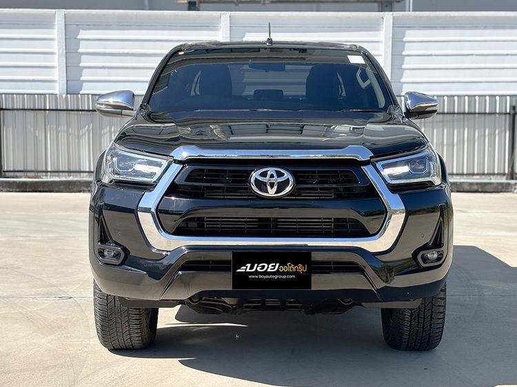 Toyota Hilux Revo 2021 Double Cab 2.4 Mid 4WD Pickup ดีเซล ไม่ติดแก๊ส เกียร์ธรรมดา ดำ รูปที่ 2