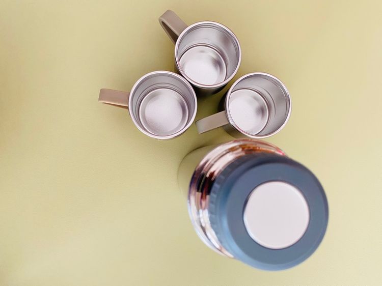 เซตกระบอกน้ำ (ของใหม่) เก็บความร้อนและเย็น ยี่ห้อ Star Coffee รูปที่ 2