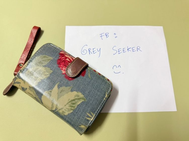 กระเป๋าสตางค์ Cath Kidston ของแท้  ผ้าฝ้ายเคลือบ PVC คุณภาพสูง ทนทาน รูปที่ 2
