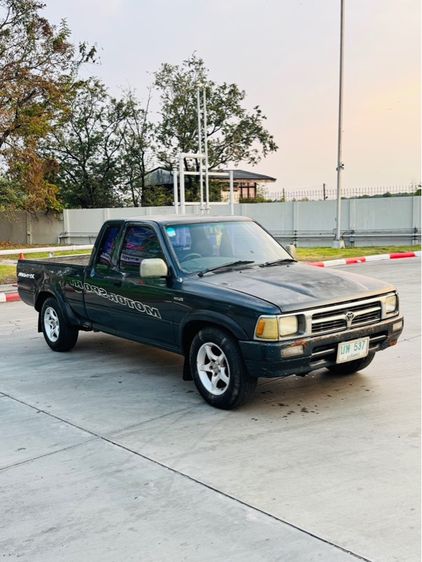 Toyota Hilux Mighty-X 1996 2.4 Pickup ดีเซล ไม่ติดแก๊ส เกียร์ธรรมดา เขียว รูปที่ 3