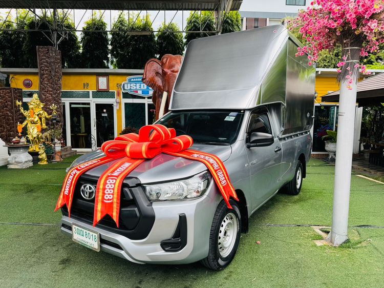 Toyota Hilux Revo 2021 2.4 Entry Pickup ดีเซล ไม่ติดแก๊ส เกียร์ธรรมดา เทา รูปที่ 2