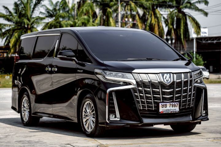 รถ Toyota Alphard 2.5 Hybrid SR C-Package E-Four 4WD สี ดำ