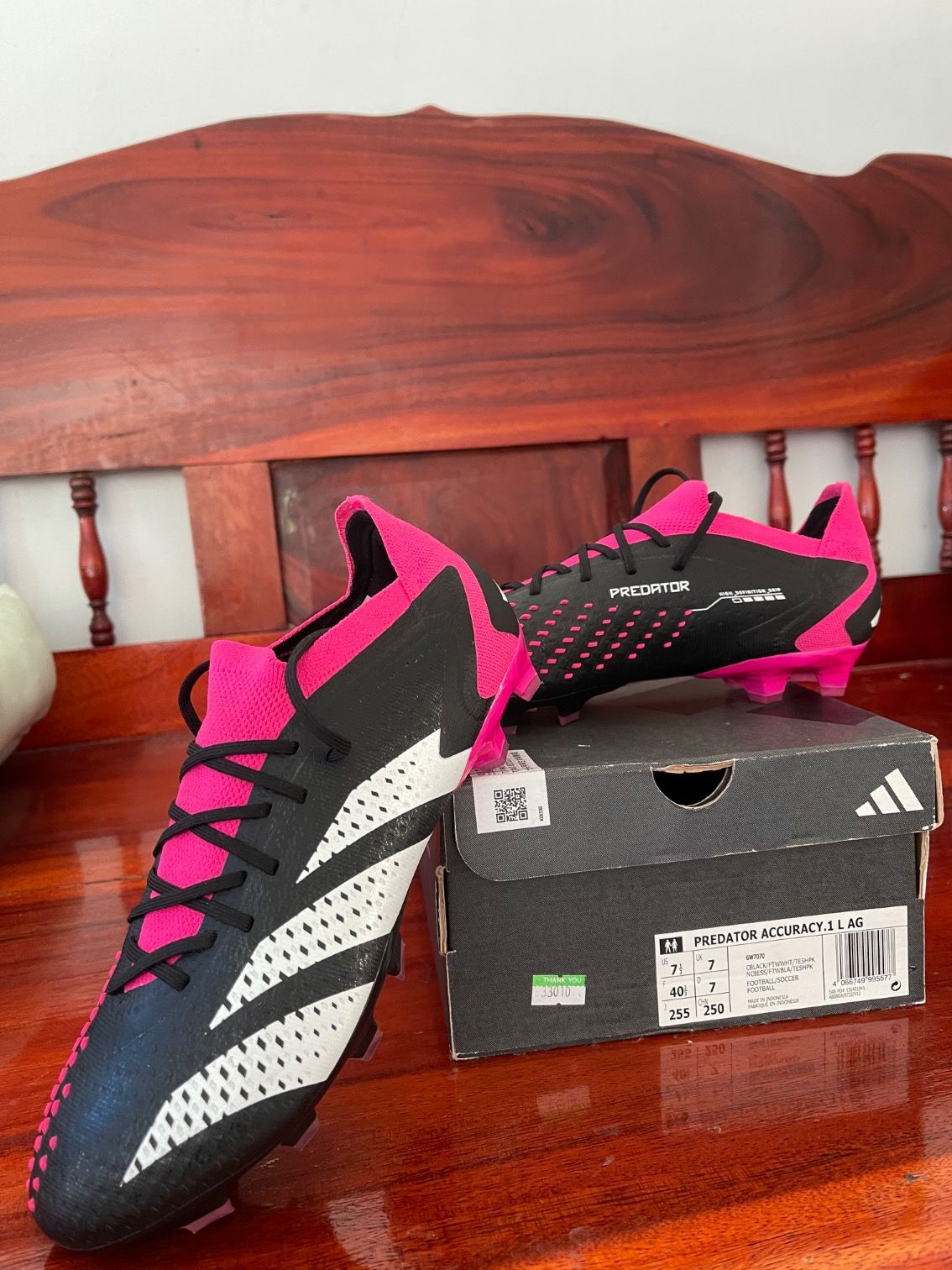 สตั๊ด Adidas 11pro Tony Kroos ตัวท๊อป หนังจิงโจ้ ชุดพื้น hg